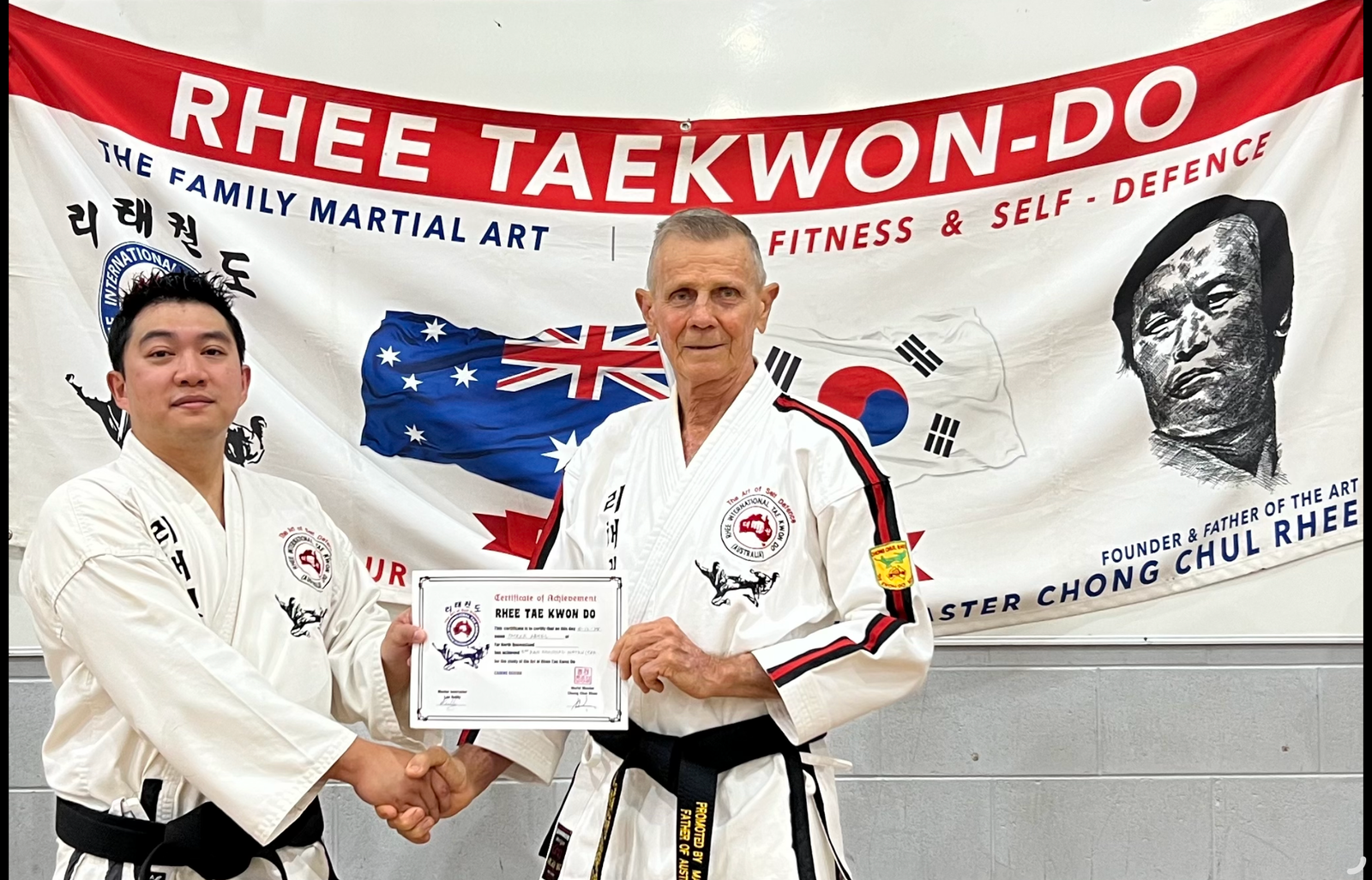 Master Rhee and Instructor Patrick